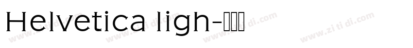 Helvetica ligh字体转换